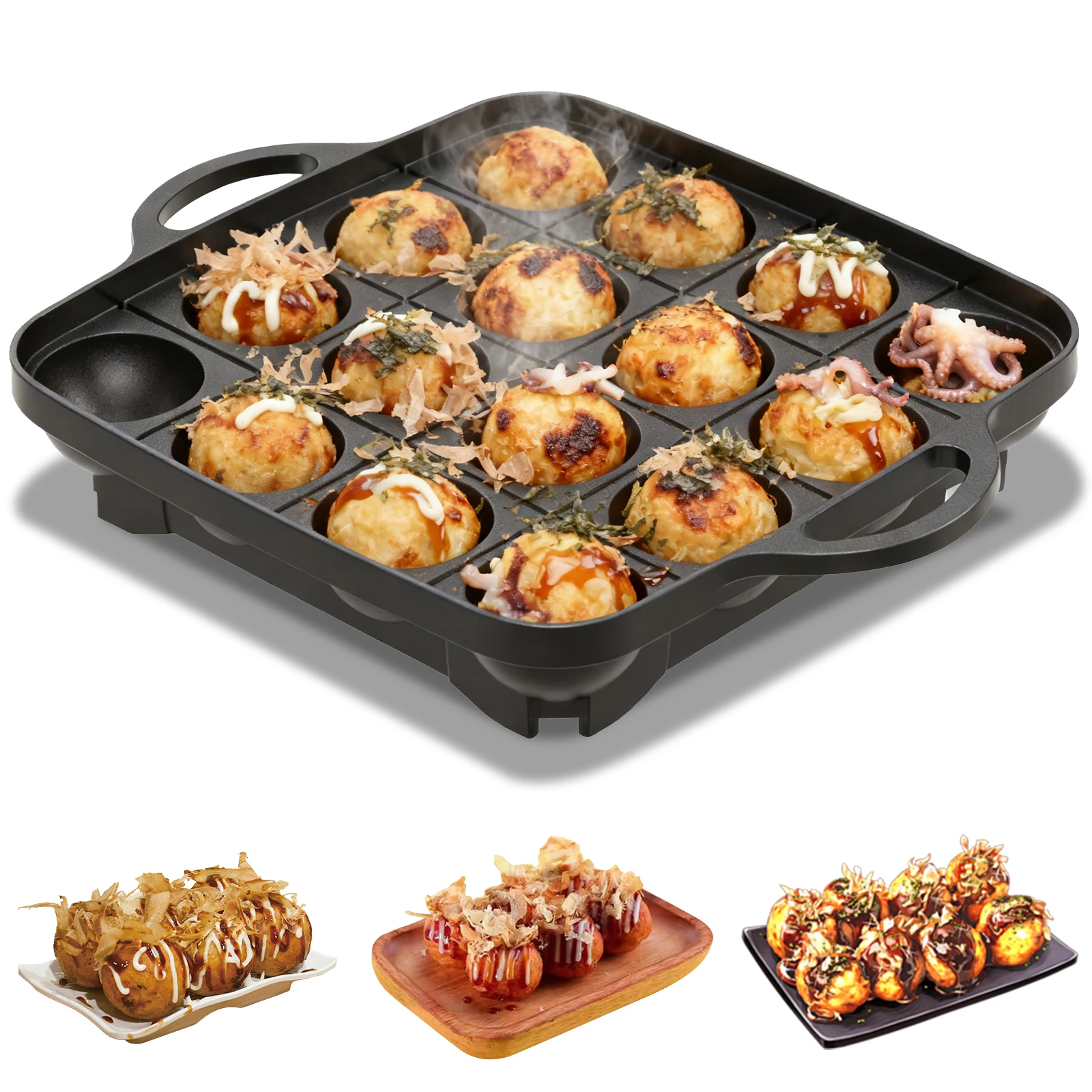 16 Holes Takoyaki Pan Cast Alu - đánh giá và giá Takoyaki Grill Plate