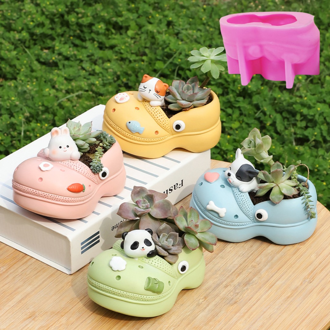 3D Animal Slippers Succulent P - đánh giá và giá Potsticker Mold
