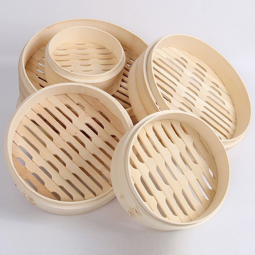 Bamboo Steamer Basket with Lid - đánh giá và giá Bao Steamer Bamboo