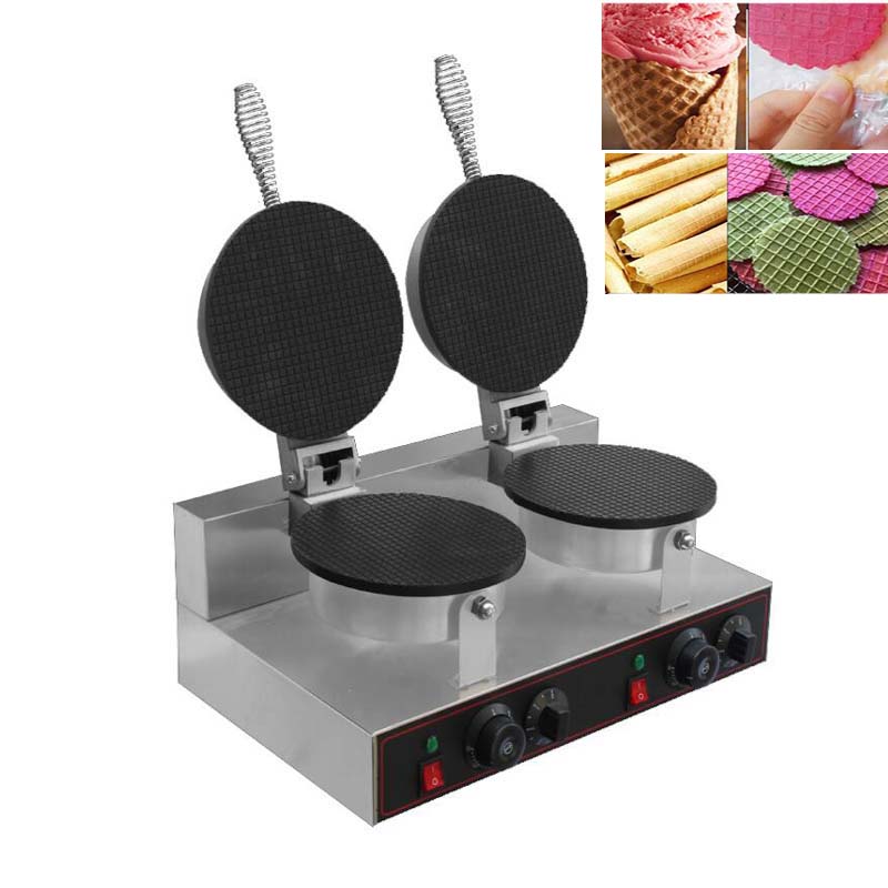 Commercial Double Round Waffle - đánh giá và giá Waffle Cone Maker