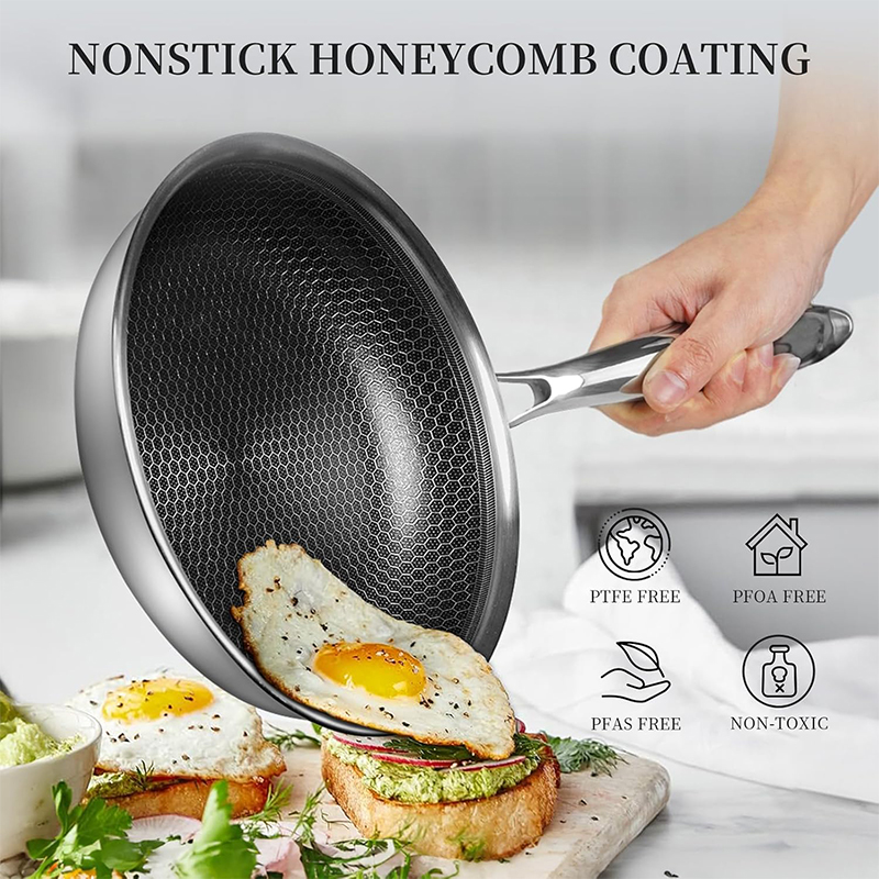 Stainless Steel Frying Pan wit - đánh giá và giá Egg Waffle Pan