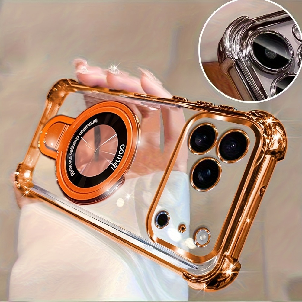 Luxury Clear  Plating Phone Ca - đánh giá và giá Taco Stand Holder