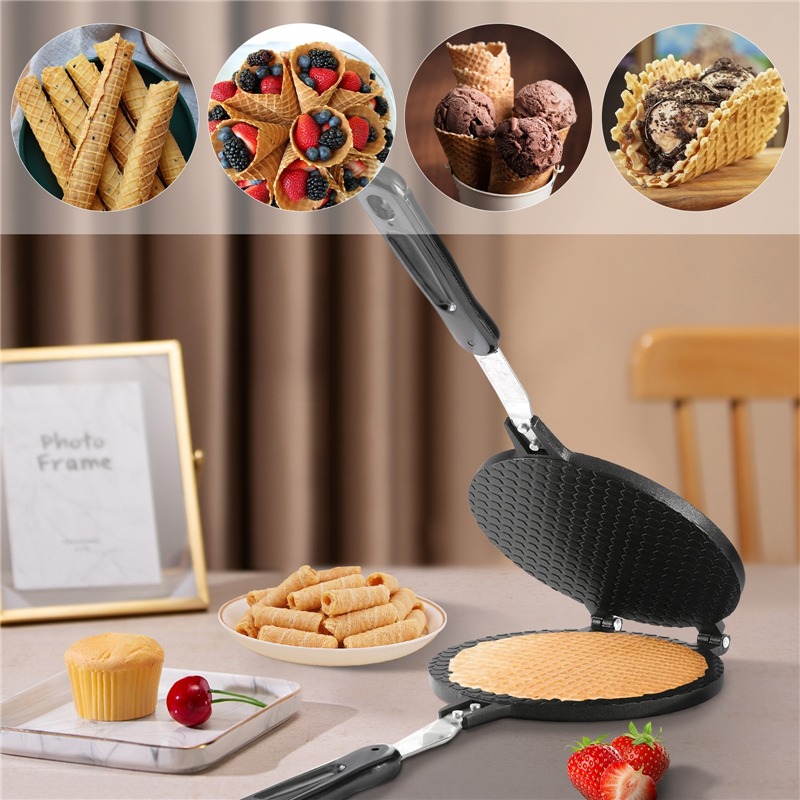 22Cm Cuộn Trứng Máy Làm Bánh W - đánh giá và giá Egg Waffle Pan