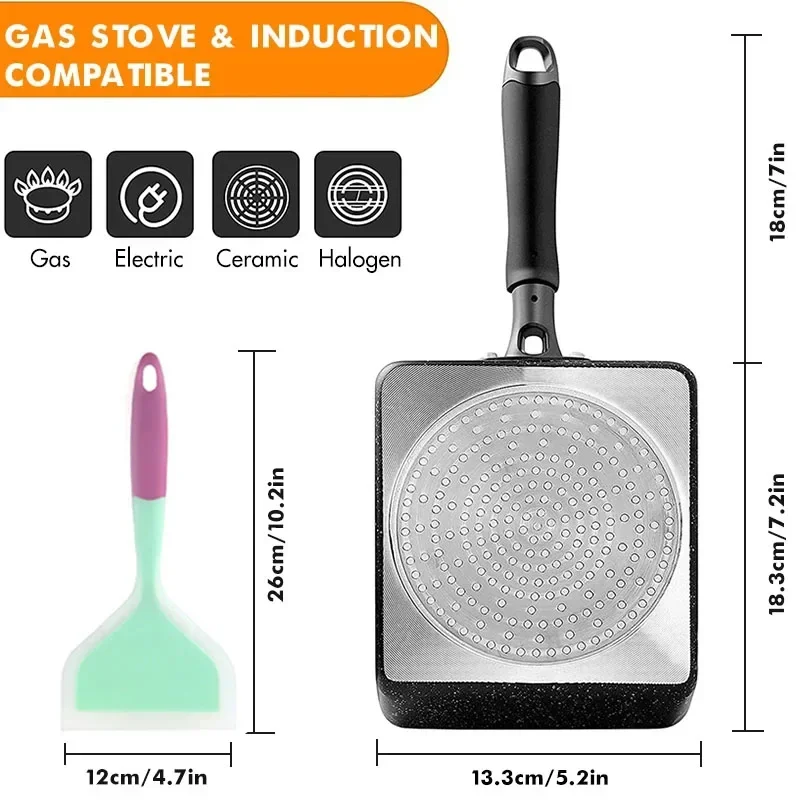 Japanese Omelette Pan / Tamago - đánh giá và giá Egg Waffle Pan