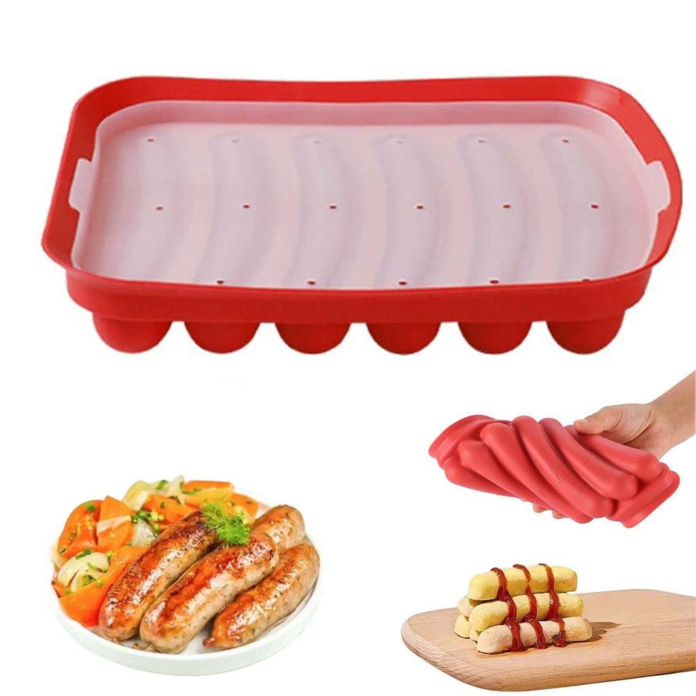 Sausage Maker Mould 6 Grids Si - đánh giá và giá Hot Dog Press
