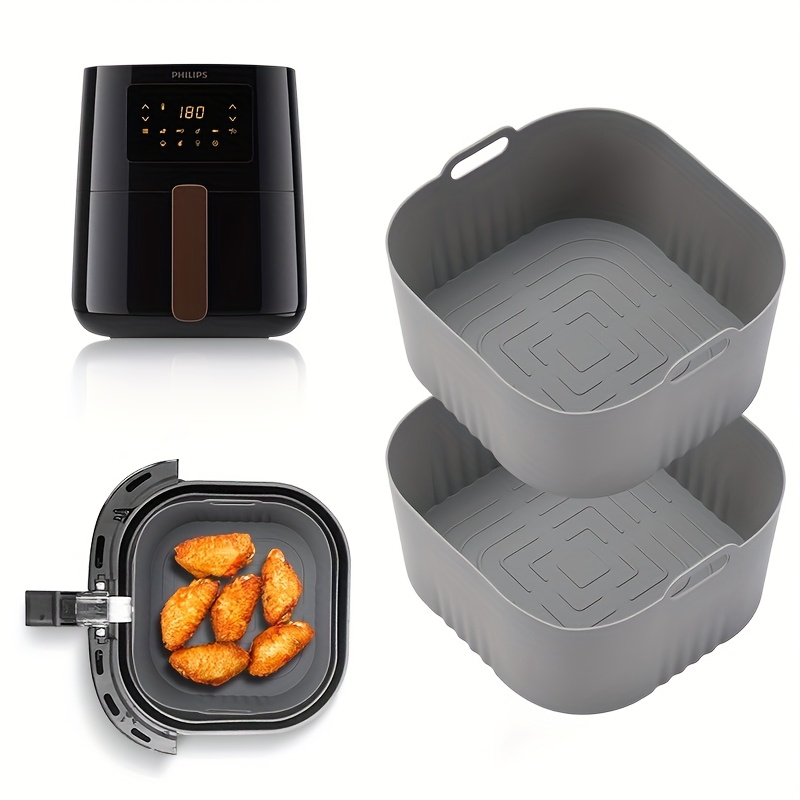 2Pcs Square Air Fryer Silicone - đánh giá và giá Philips Air Fryer Hd9252