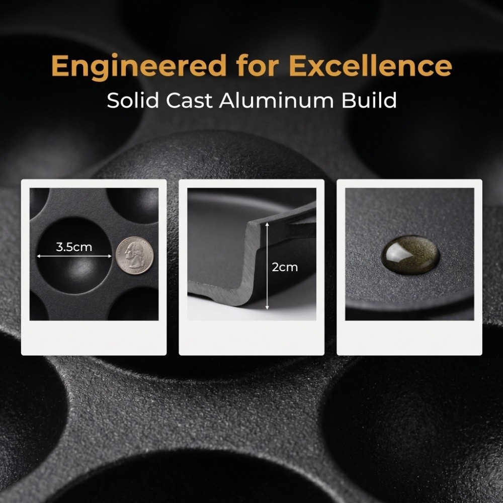 Cast Aluminum Takoyaki Grill P - đánh giá và giá Takoyaki Grill Plate