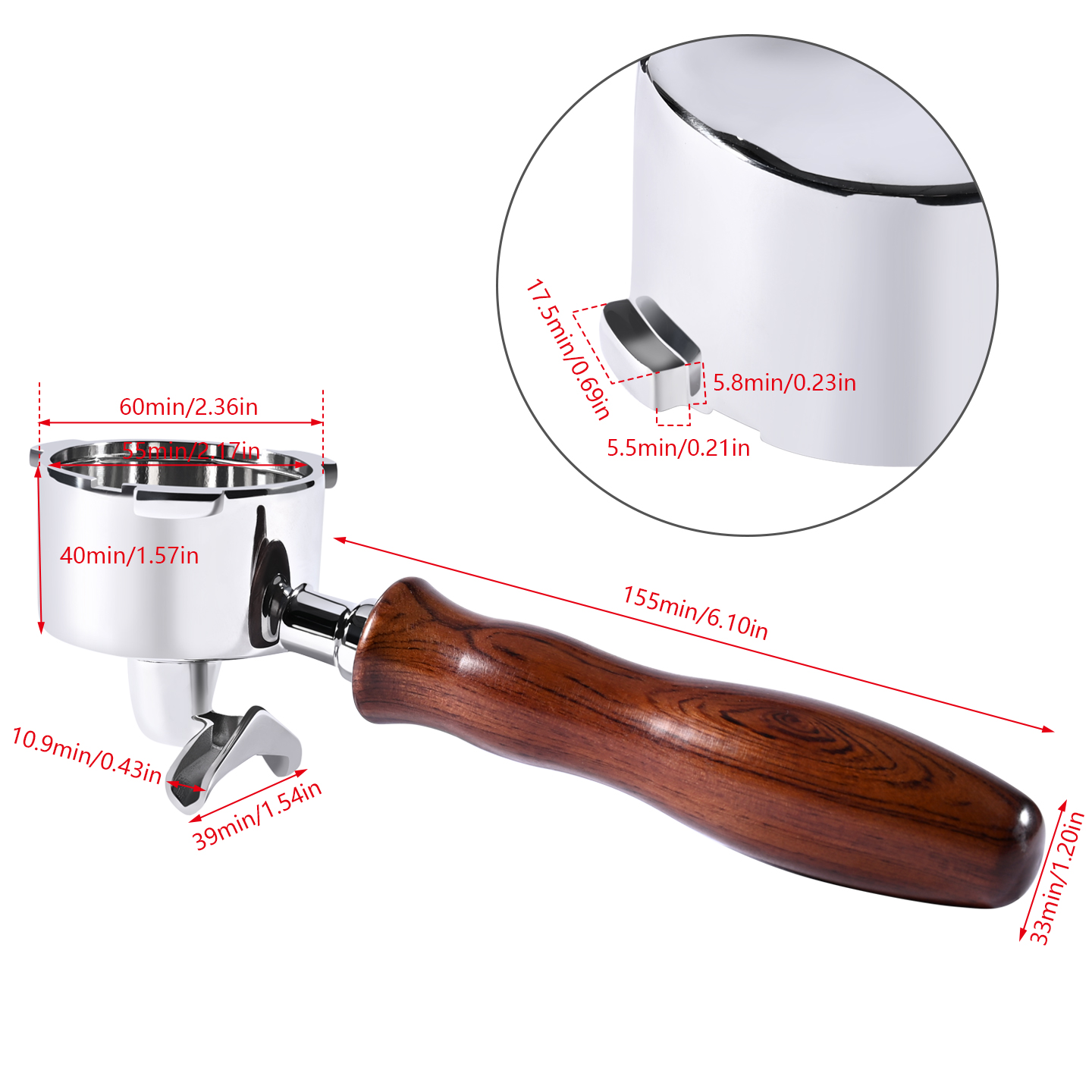 51mm Double Spout Coffee Porta - đánh giá và giá Delonghi Espresso Magnifica