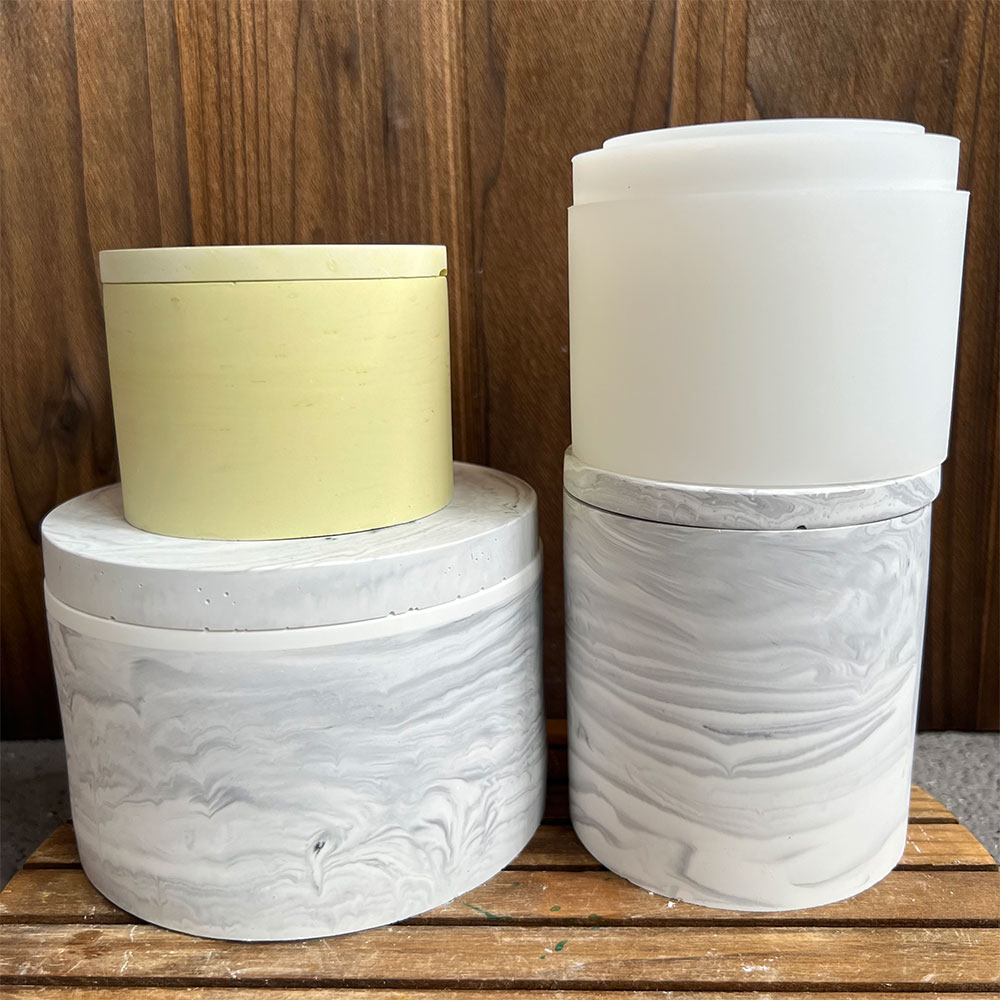 Round Cement Candle Canister S - đánh giá và giá Potsticker Mold