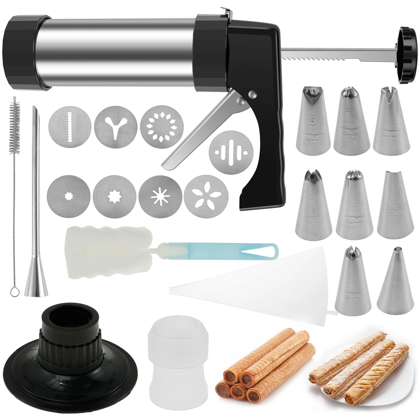 Churro Maker Machine Stainless - đánh giá và giá Churros Maker Gun