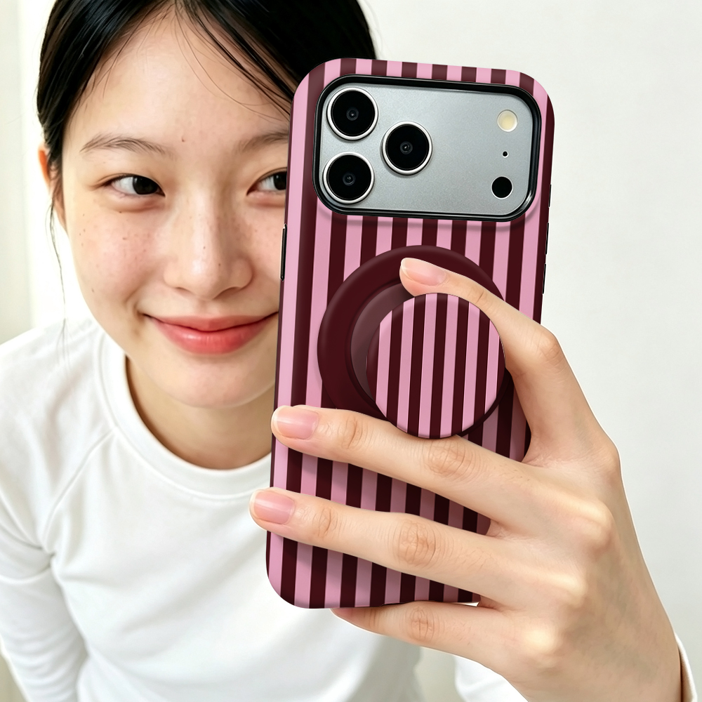 Striped Magnetic Case For iPho - đánh giá và giá Taco Stand Holder