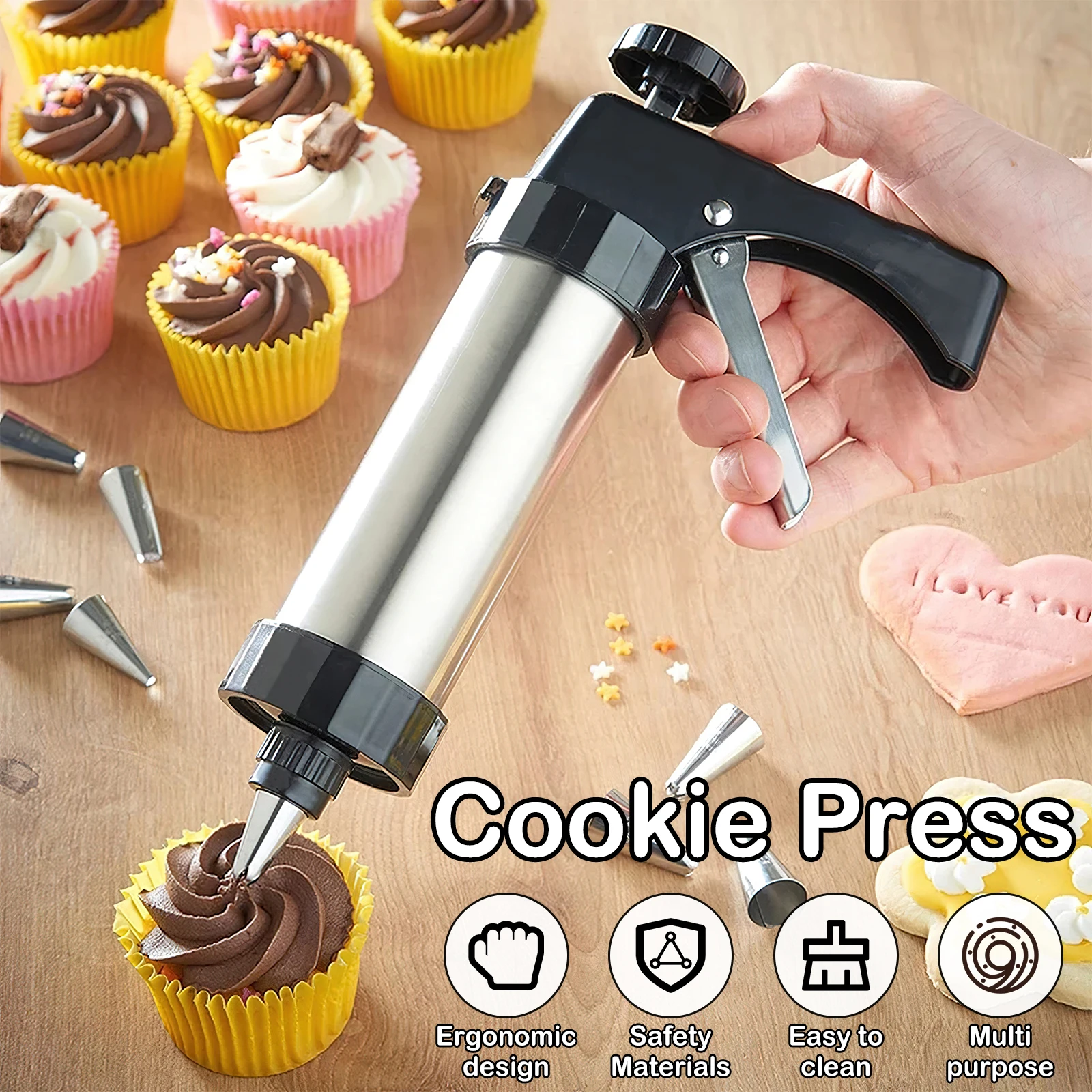 Christmas Cookie Press Gun and - đánh giá và giá Churros Maker Gun